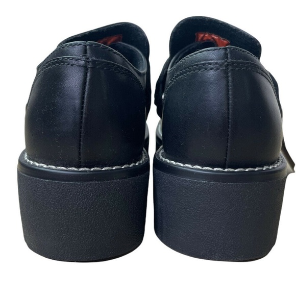 Harley Davidson 83002 Womens Black Leather Oxford Mary Janes Size: 7 - 8.5 VTG. - Picture 3 of 8